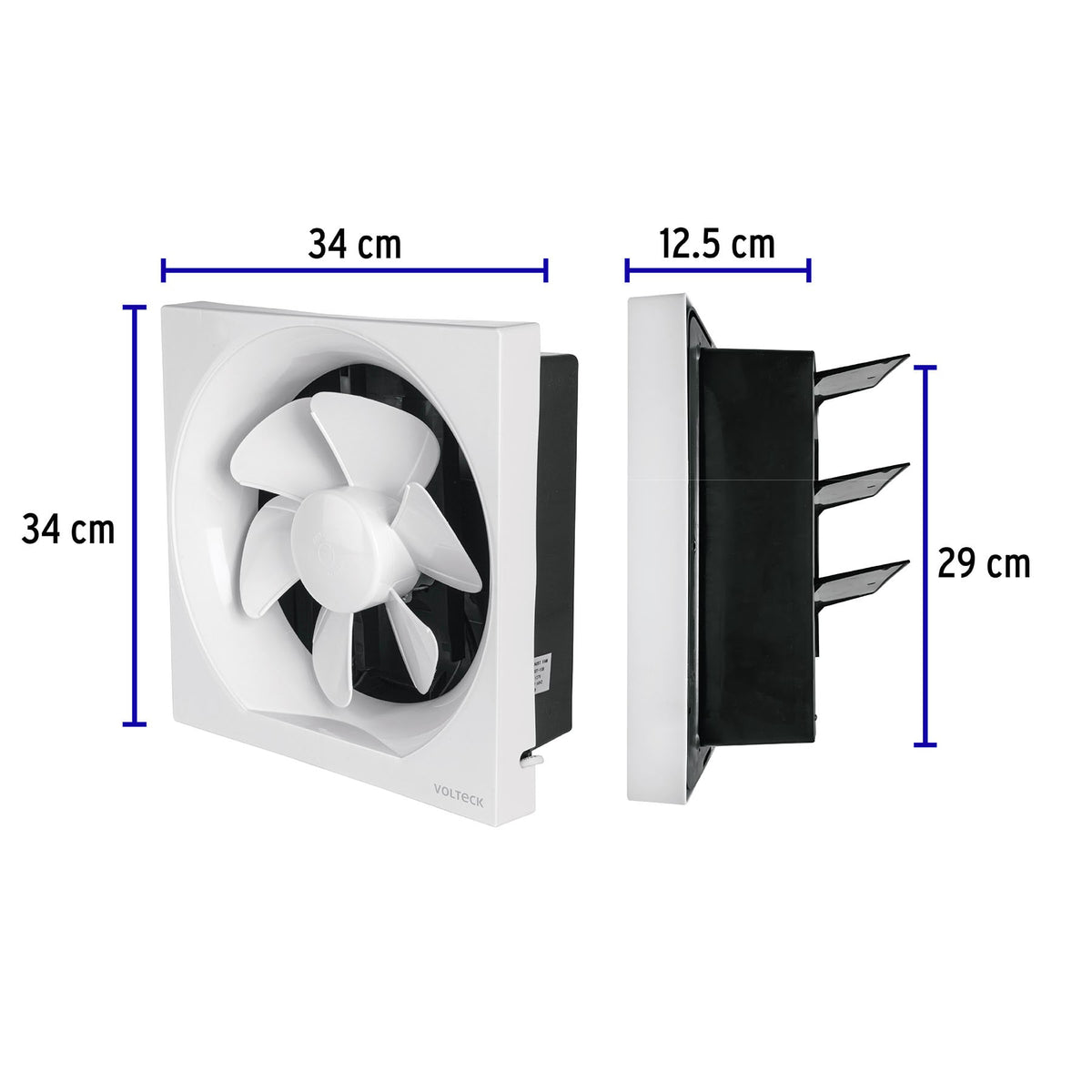 Extractor de aire deblanco VOLTECK 10"