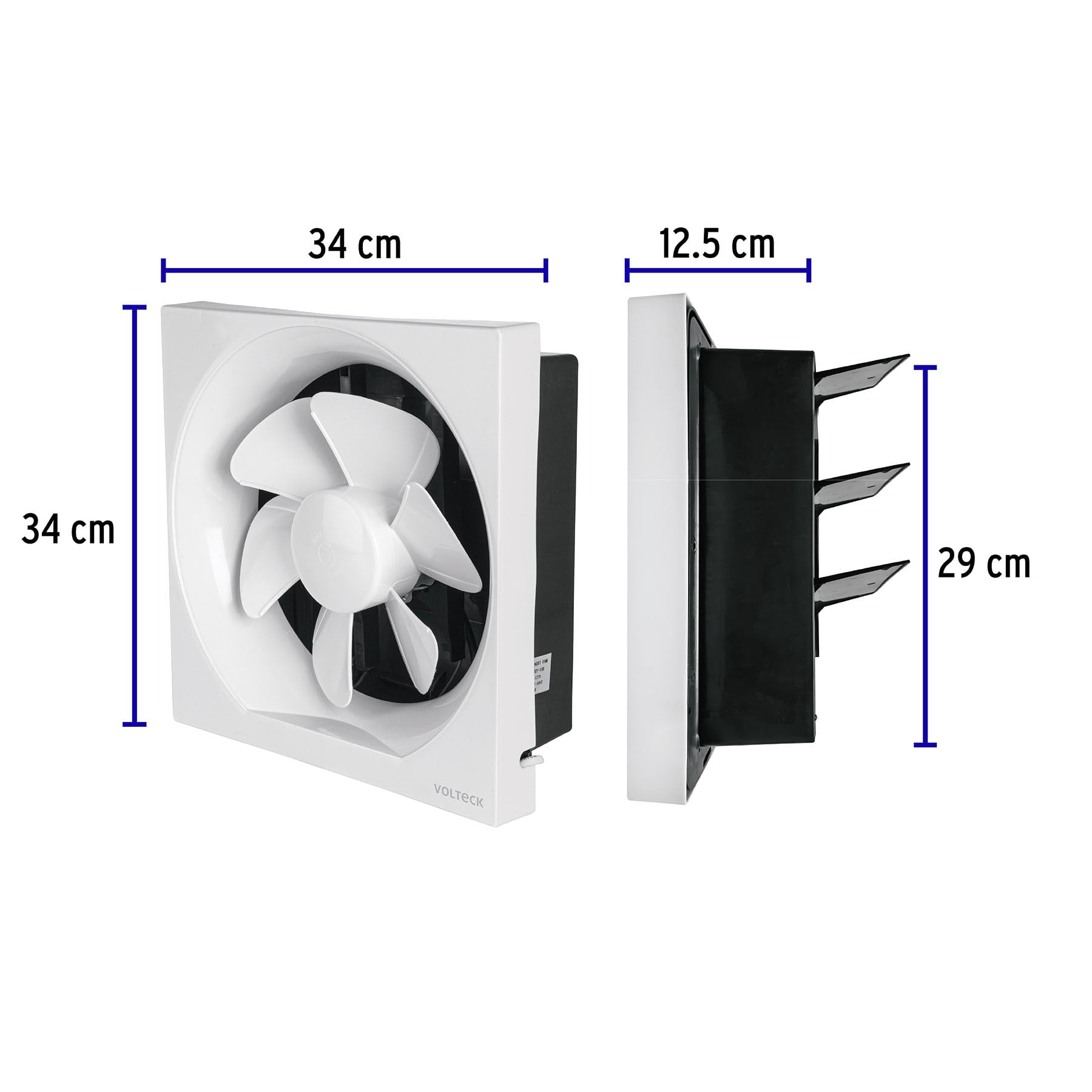 Extractor de aire deblanco VOLTECK 10"