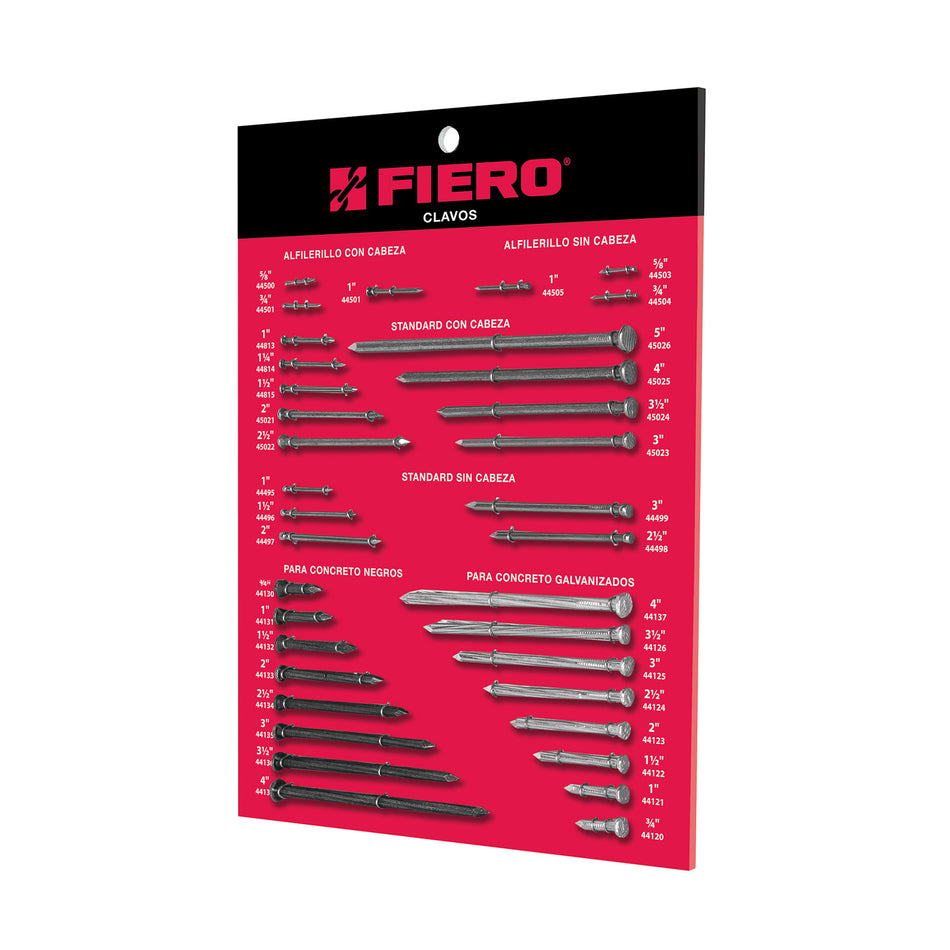 Exhibidor FIERO de clavos