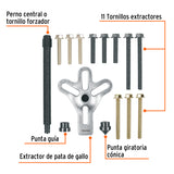 Extractor pata de gallo, 15 piezas, Truper