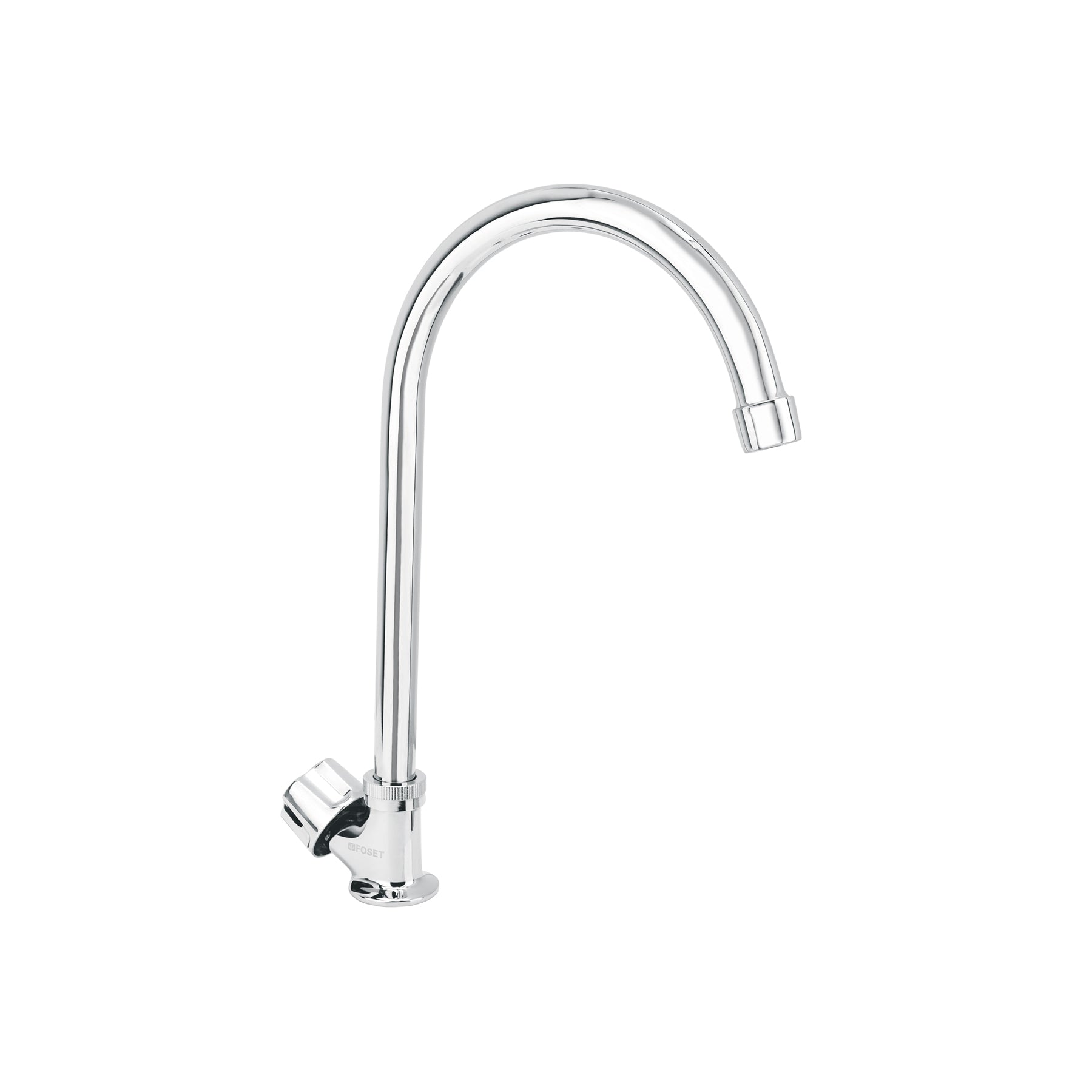 Llave individual fregadero cuello curvo hexagonal BASIC