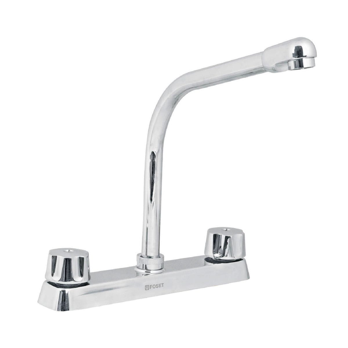Mezcladora 8" fregadero cromo cuello cobracompresionBASIC