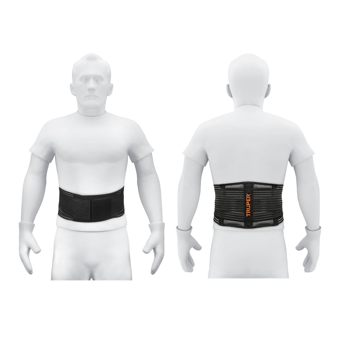 Faja lumbar tipo cinturon de malla transpirable Truper XG