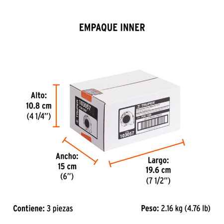 Flexometro contra impactos 10 m Cinta Negra 32 mm Truper