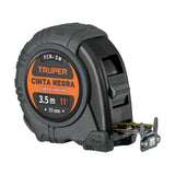 Flexómetro contra impactos 3 m, Cinta Negra 13 mm, Truper 3 m, 13 mm, Negra