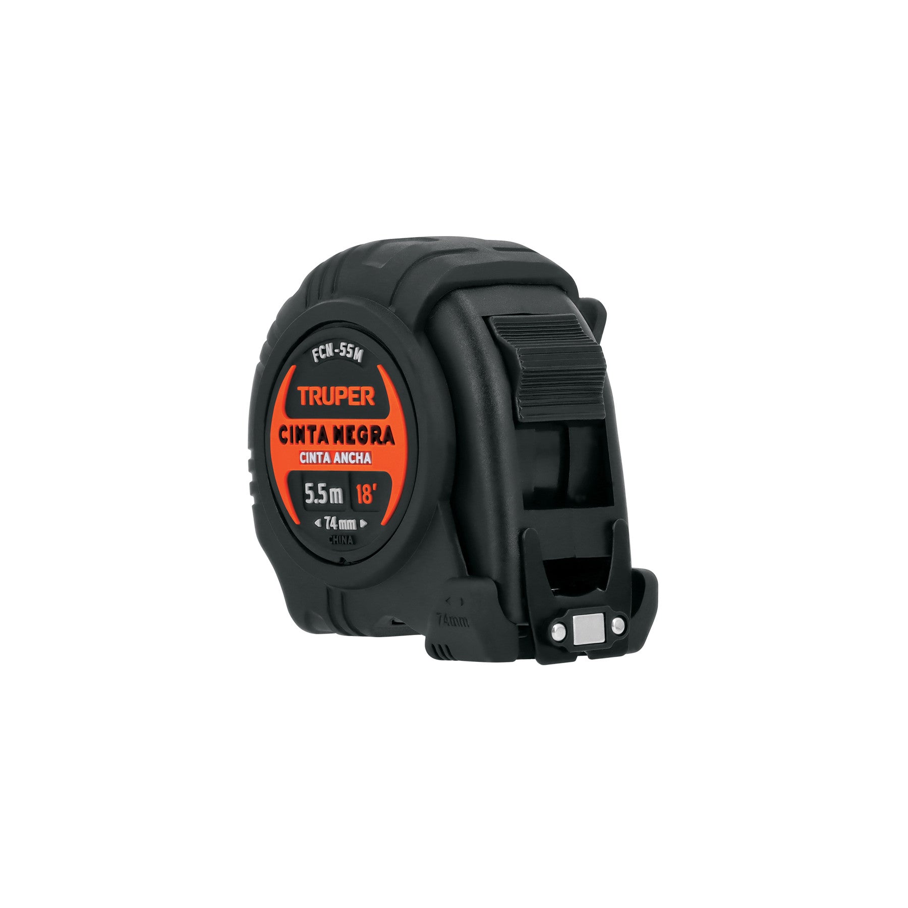 Flexometro contra impactos 5.5 m Cinta Negra 25 mm Truper