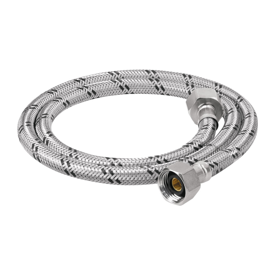 Manguera lavabo/fregadero aluminio 1/2" x 1/2" 100cm