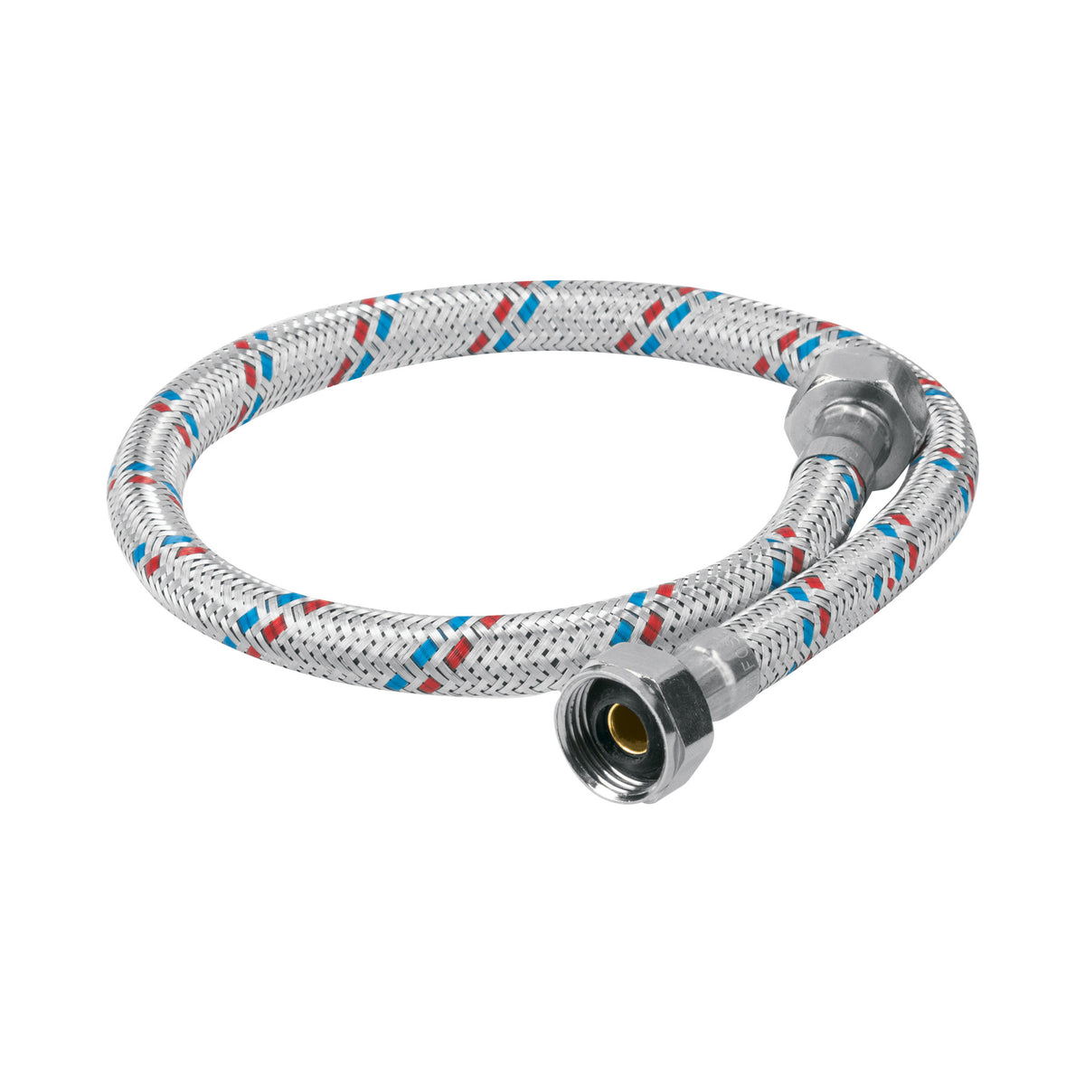Manguera lavabo/fregadero aluminio 1/2"x1/2"55 cm BASIC