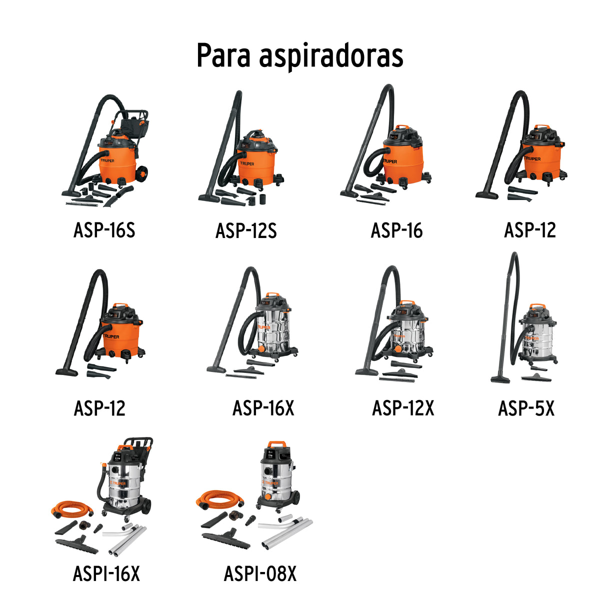 Filtro de cartucho para aspiradoras 5 8 12 y 16 galTRUPER