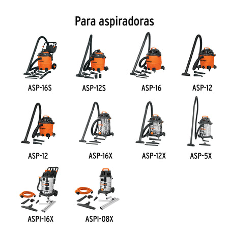 Filtro de cartucho para aspiradoras 5 8 12 y 16 galTRUPER