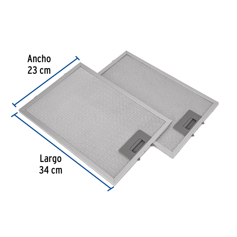 Juego de 2 filtros de aluminio para campana CAME-50