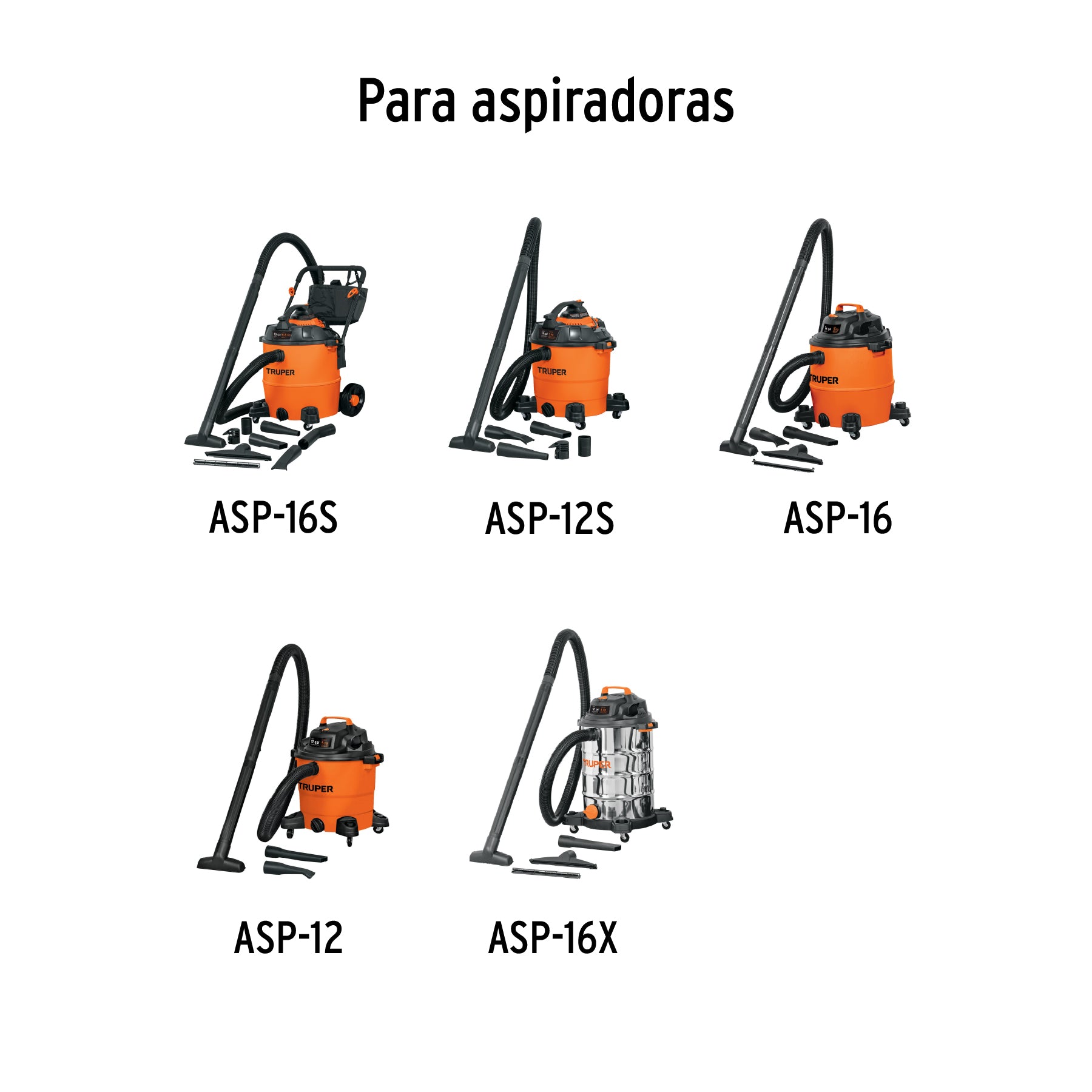 Filtro de papel para aspiradoras 12 y 16 gal TRUPER
