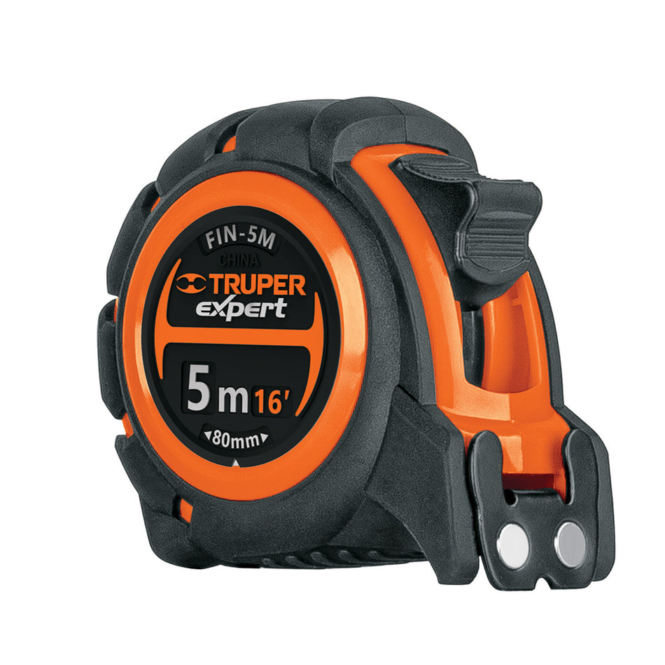 Flexometro industrial contra impactos 5 m cinta 19 mm