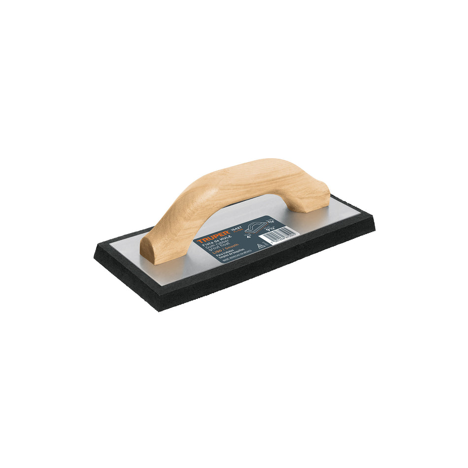 Flota de hule 9-1/2', espesor 5/8', acabado liso, TRUPER