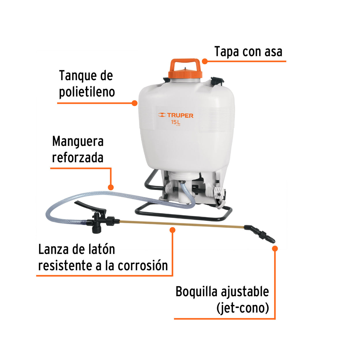 Eje corto para carretillas 1 llanta EXPERT TRUPER y PRETUL