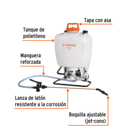 Eje corto para carretillas 1 llanta EXPERT TRUPER y PRETUL