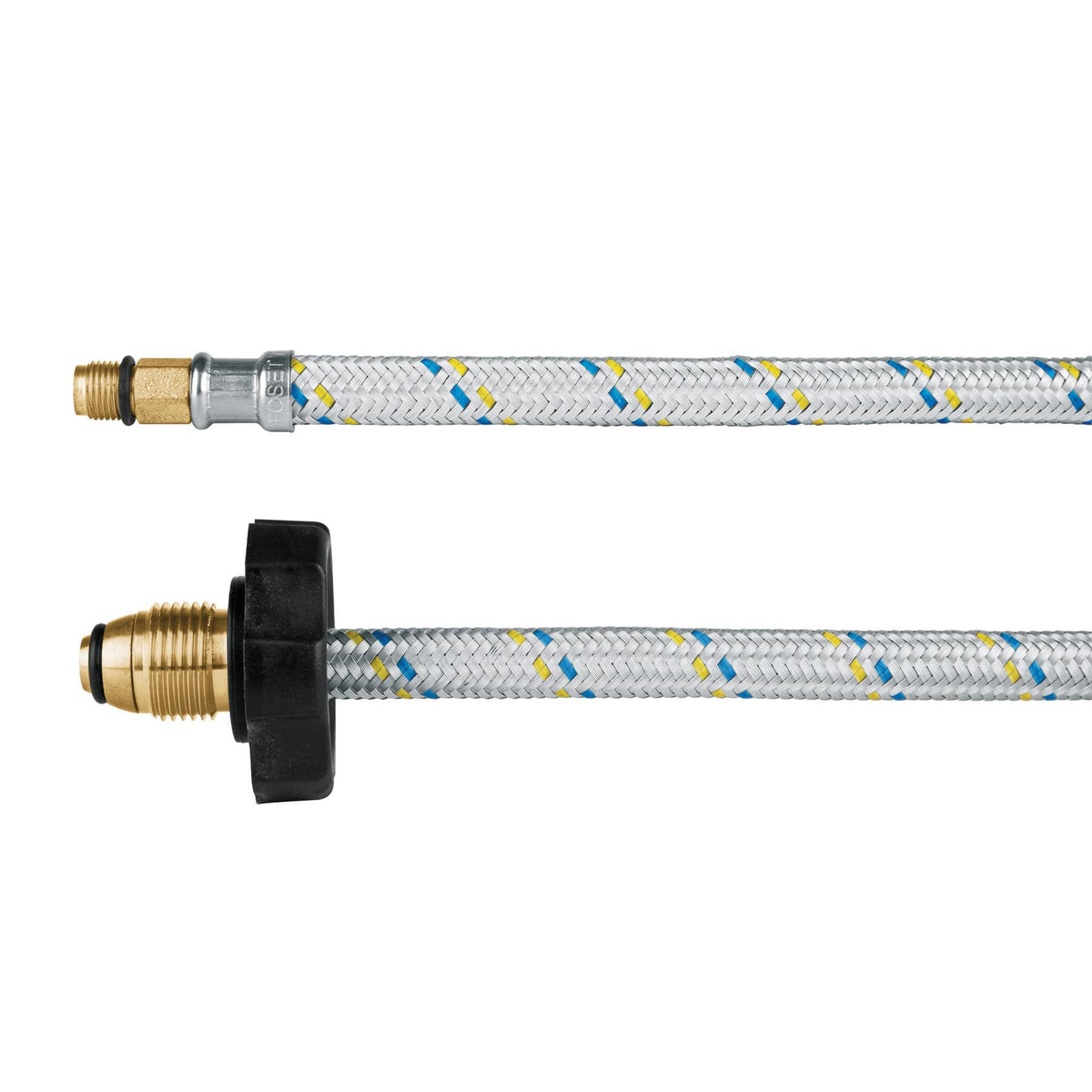 Manguera pigtail aluminio 7/16" x 7/8" 55 cm FOSET