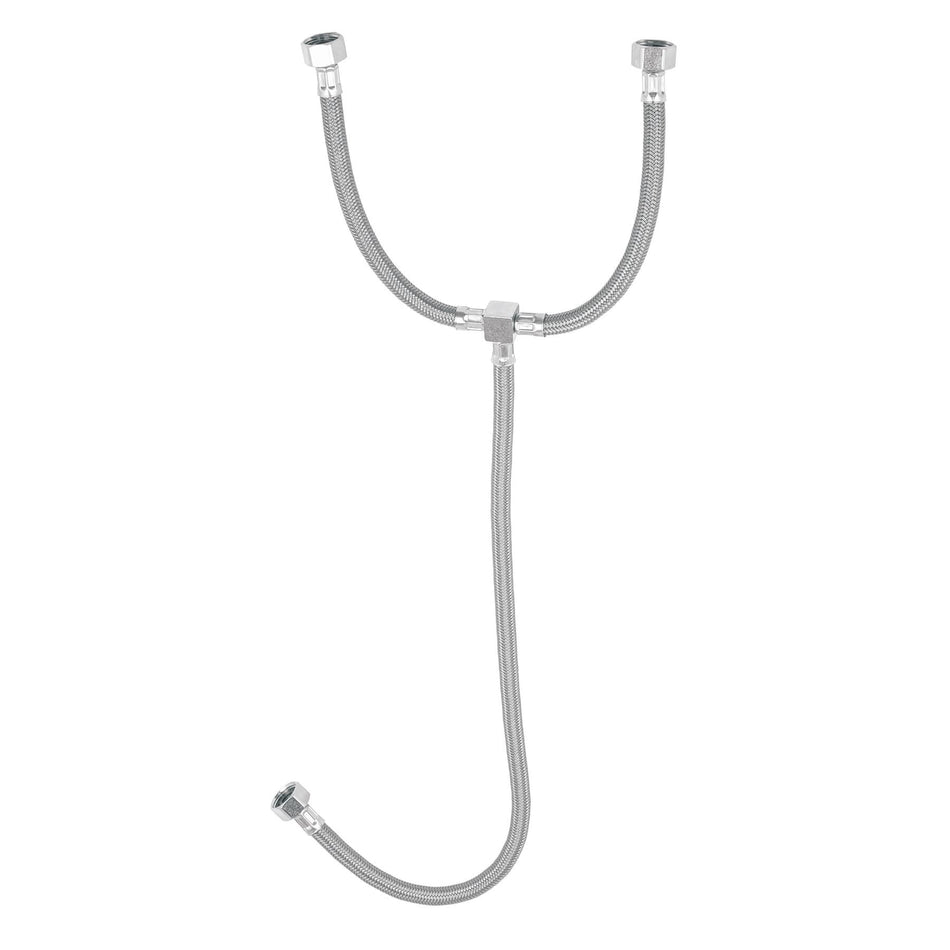 Manguera "T" lavabo/fregadero vinilo 1/2"x1/2"x1/2" 55cm