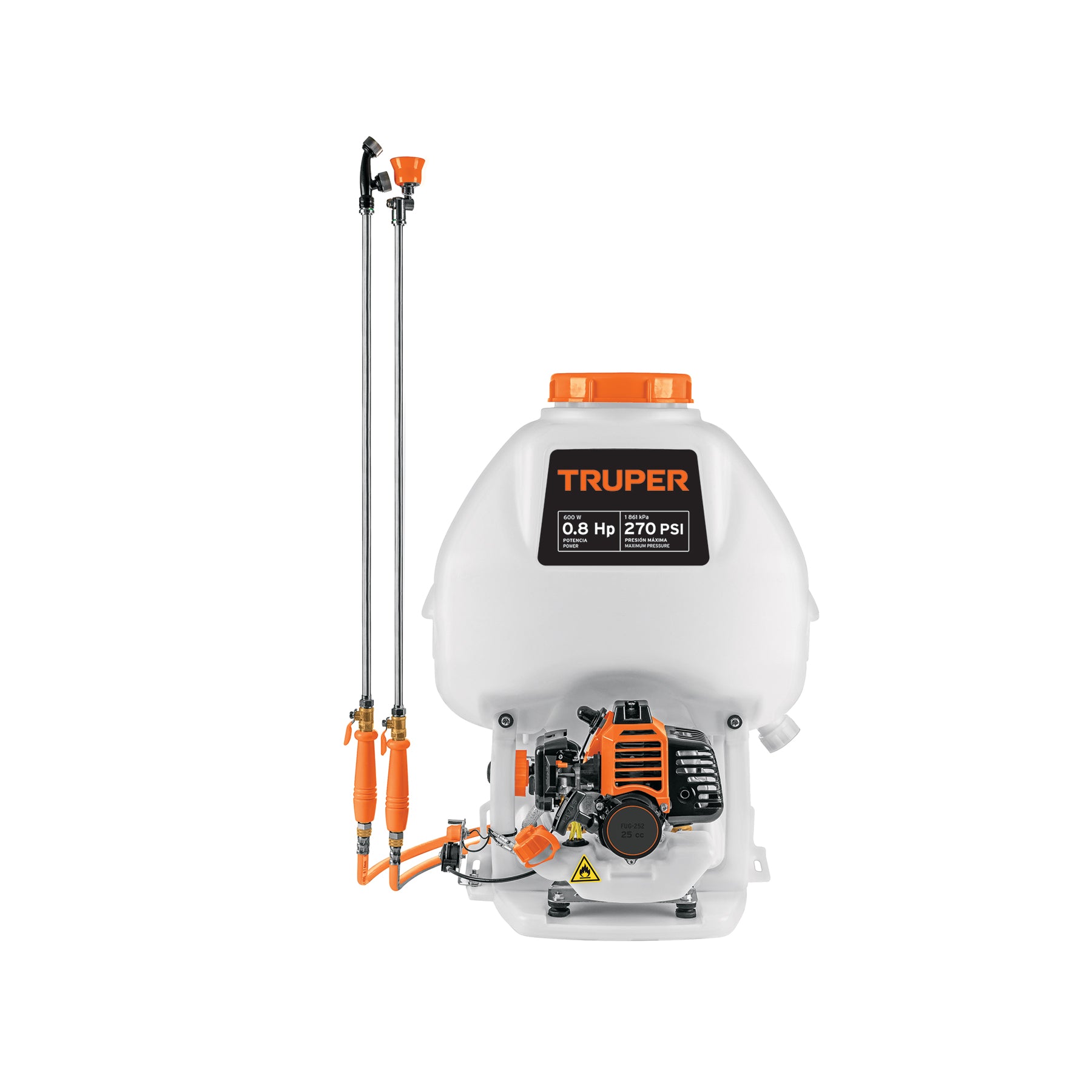 Fumigador de 25 L con motor a gasolina de 2 tiempos Truper