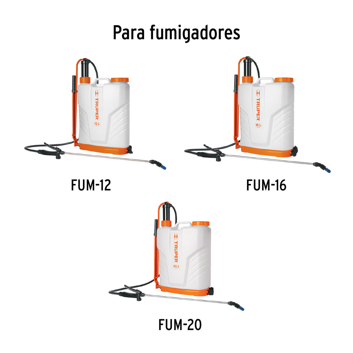 Manija para fumigadores FUM-12, 16 y 20, TRUPER