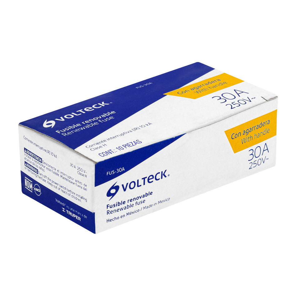 Fusible 30 A con agarradera, VOLTECK 30 A