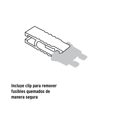 Juego de fusibles automotrices estandar y mini 300 pz