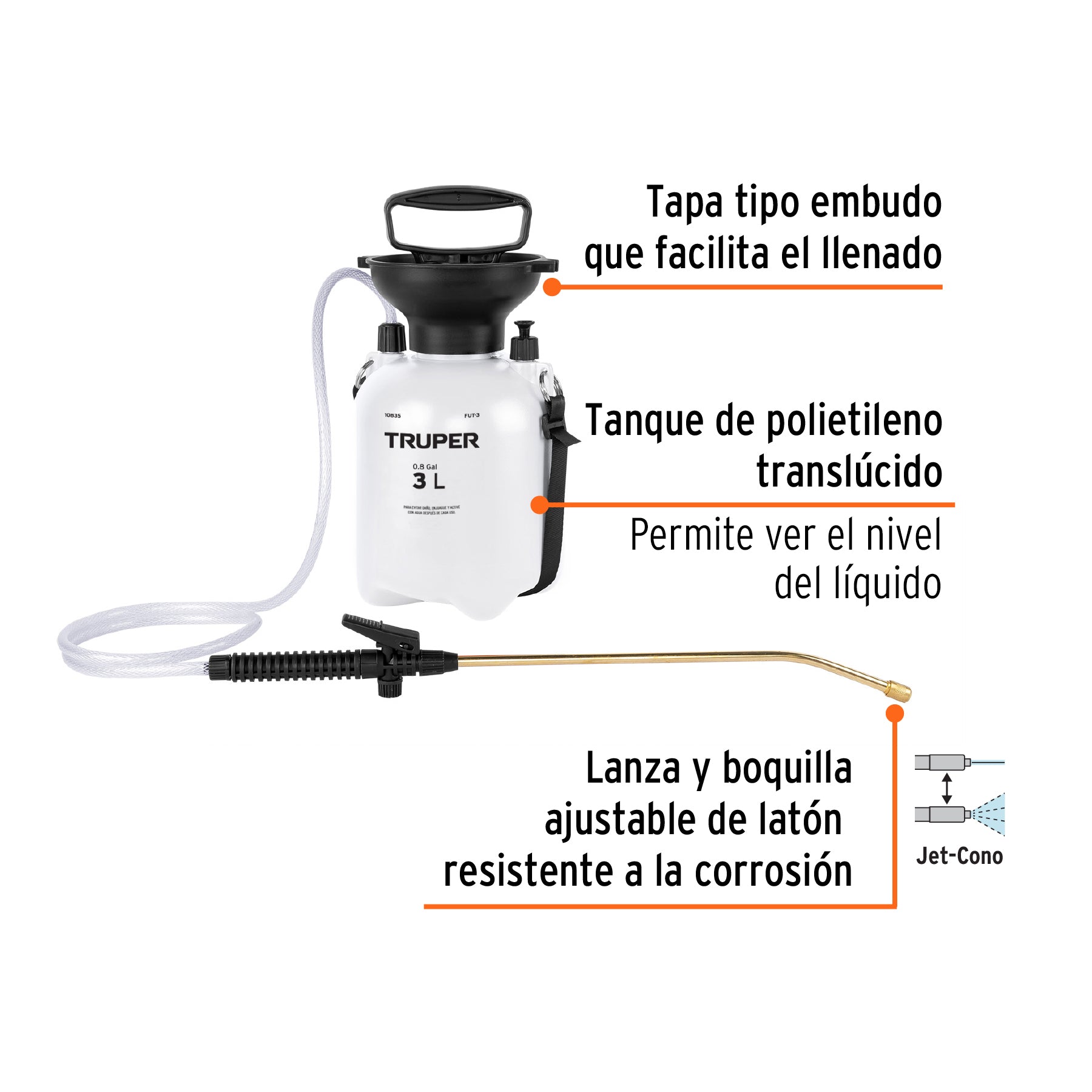 Fumigador jardinero 3 L (0.8 gal) Truper