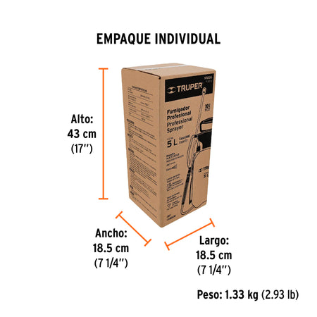 Fumigador jardinero 5 L (1.3 gal) Truper