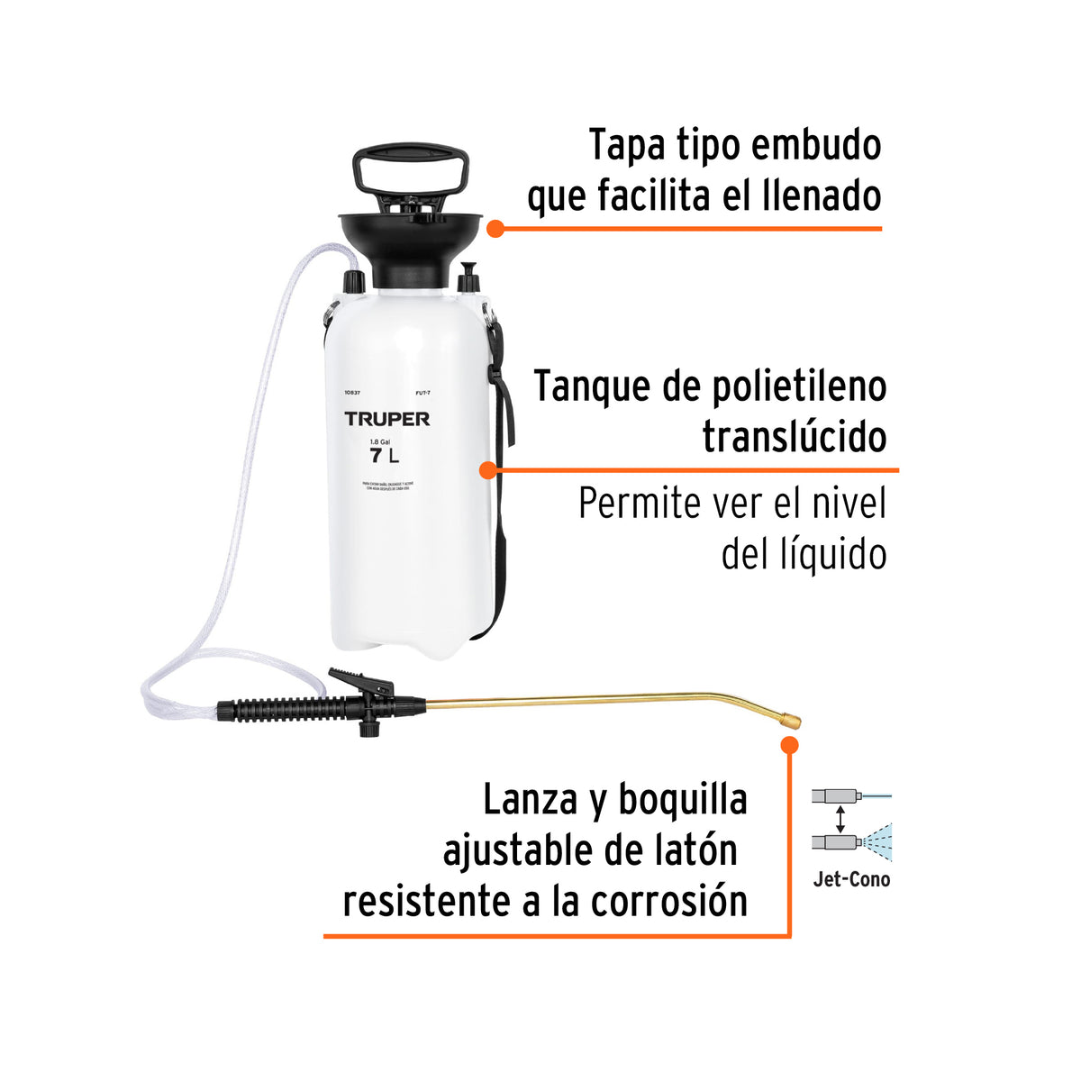 Fumigador jardinero 7 L (1.8 gal) Truper