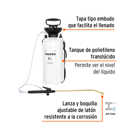 Fumigador jardinero 7 L (1.8 gal) Truper