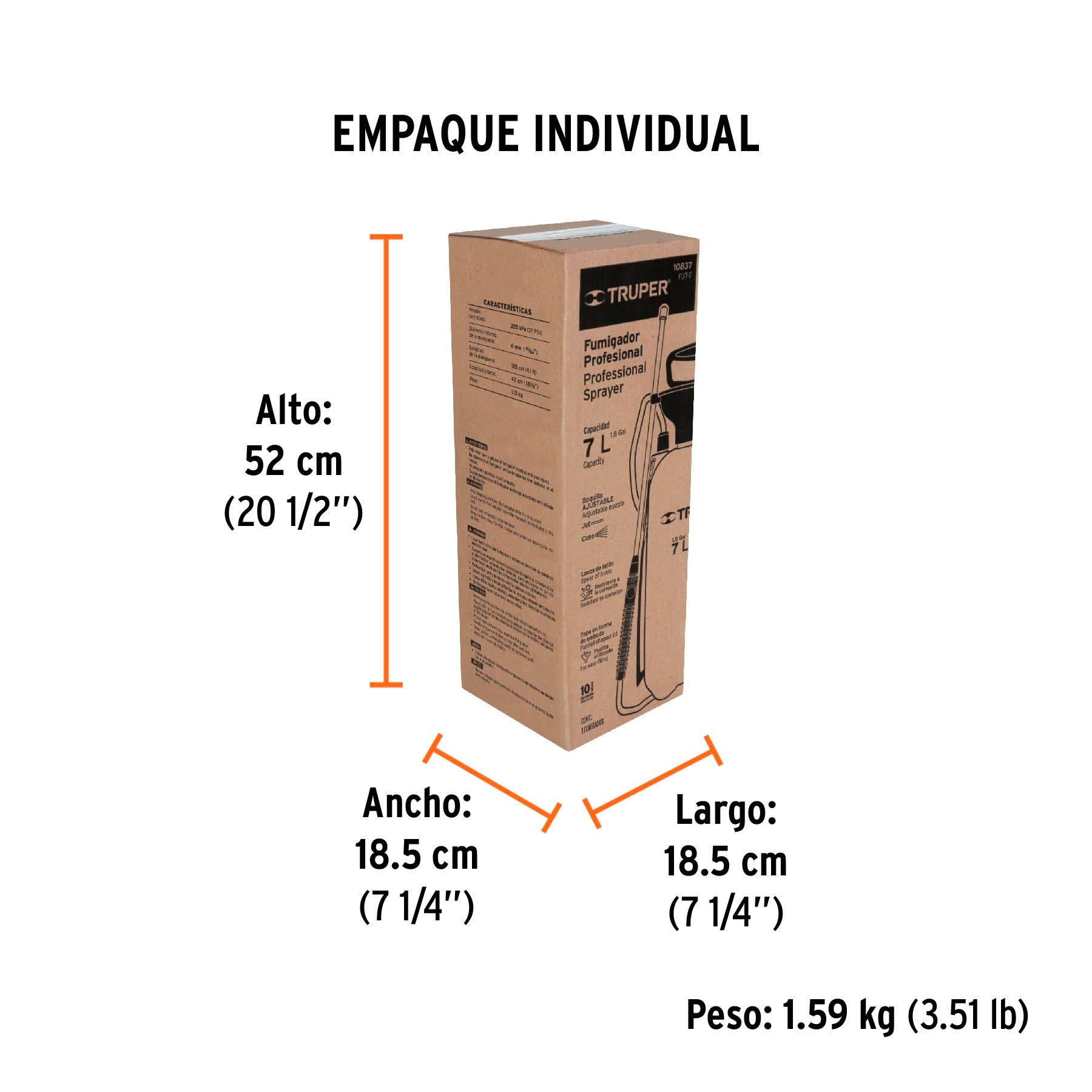 Fumigador jardinero 7 L (1.8 gal) Truper