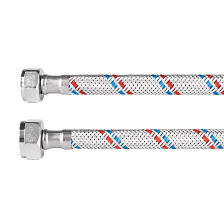 Manguera p/WC aluminio x BASIC 35 cm