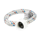 Manguera p/WC aluminiox7/8" plast/metal BASIC 35 cm