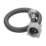 Manguera p/WC vinilo grisx7/8" plastico/laton 35 cm