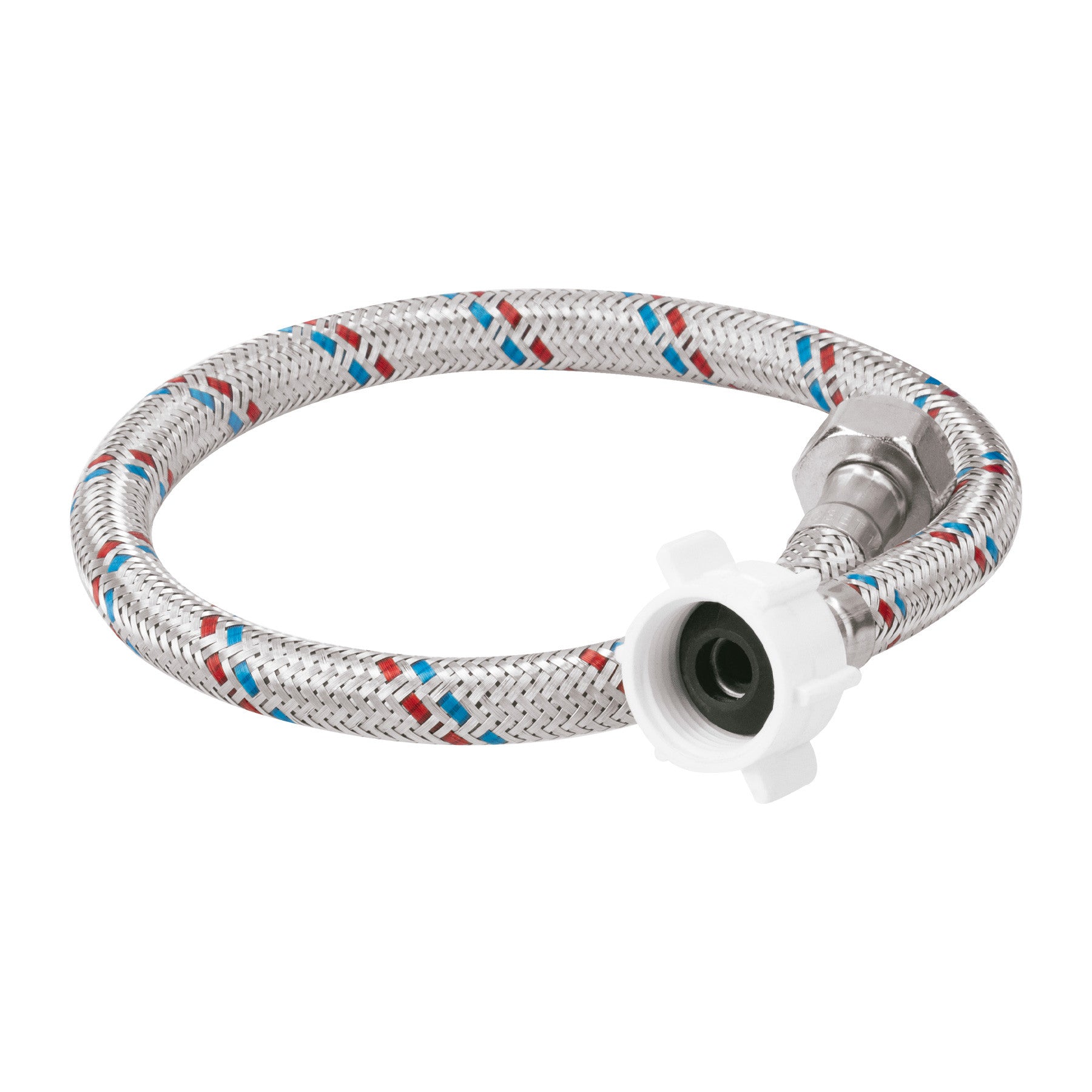 Manguera p/WC aluminiox7/8" plast/metal BASIC 50 cm