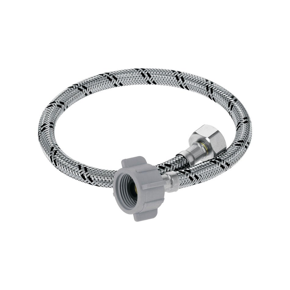 Manguera p/WC acero inoxx7/8" plastico/laton 50 cm