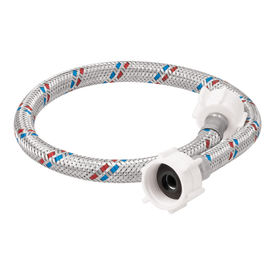 Manguera p/WC aluminiox7/8" plast/plast BASIC 50 cm