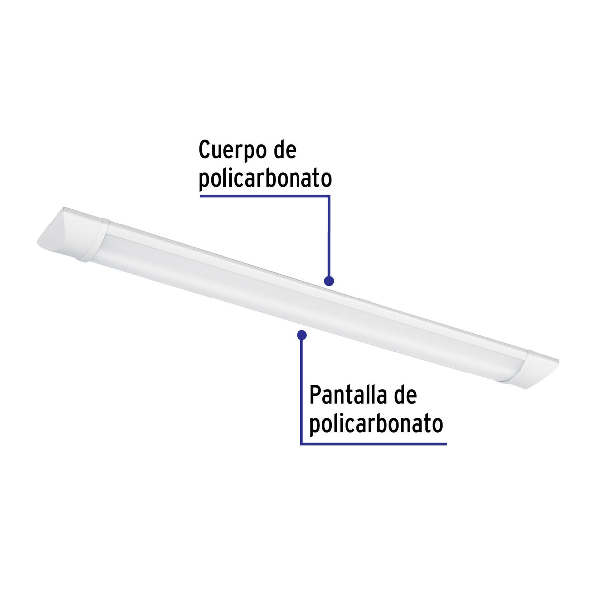 Luminario lineal ultra delgado de LED W para gabinete 6 W