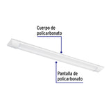 Luminario lineal delgado de LED 18 W para gabinete, Volteck 18 W