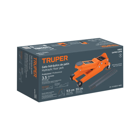 Gato hidráulico profesional de patín,3.5t, elevación rápida