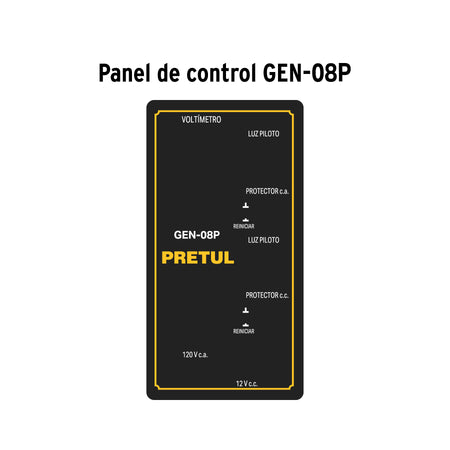 Generador portatil 0.8 kW motor 2 tiempos a gasolina PRETUL