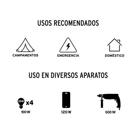 Generador portatil 0.8 kW motor 2 tiempos a gasolina PRETUL