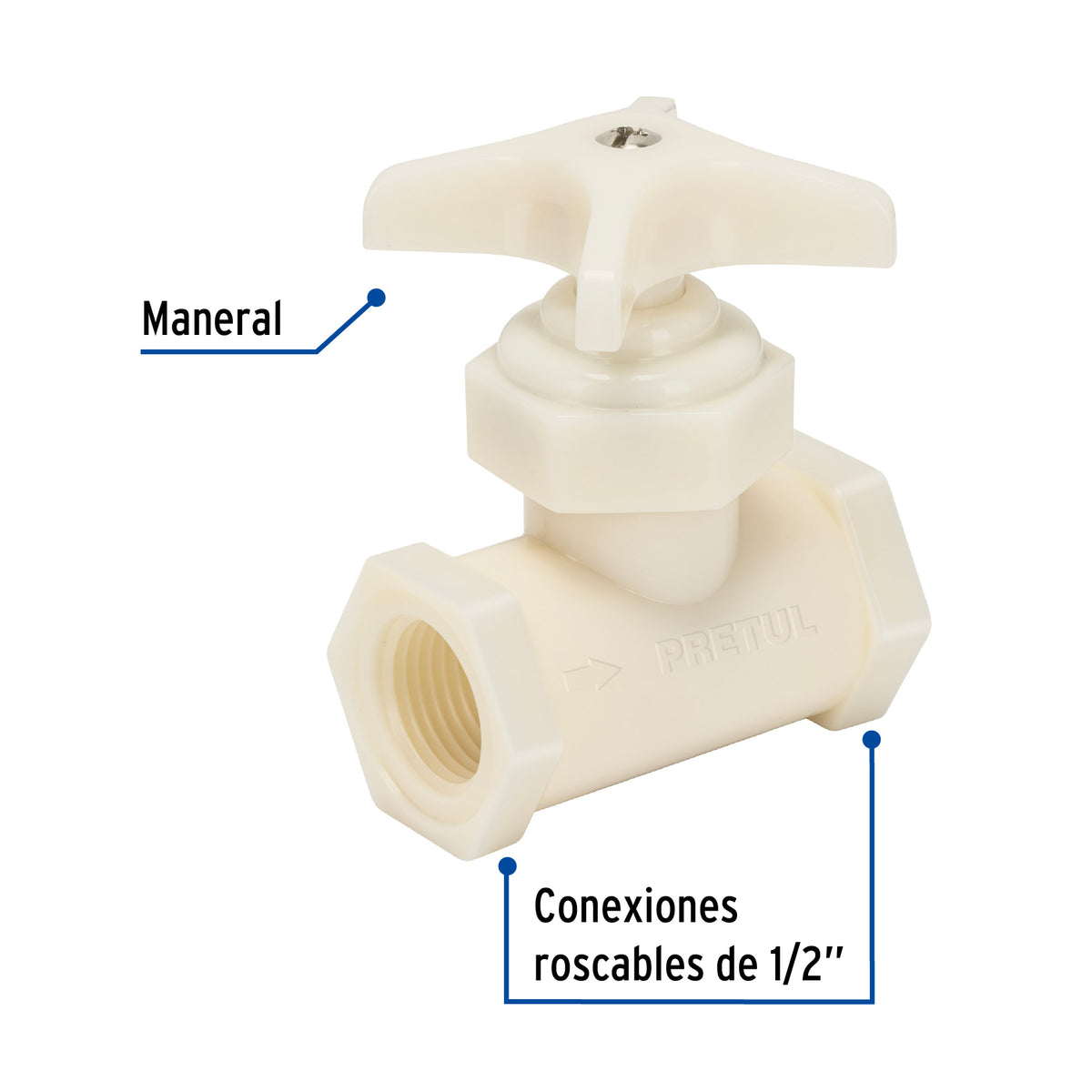 Globo Roscable - 1/2" Plastica