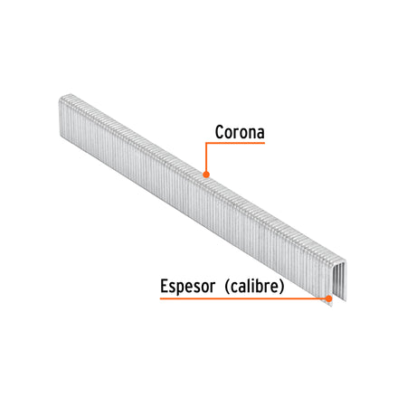 Caja con 5000 grapas corona 1/4' calibre 18, 13mm p/ENNE-120 1/4', 18, 13mm