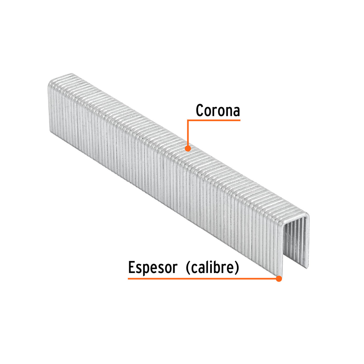 Caja con 1000 grapas corona 7/16' cal. 16, 19mm p/ENNE-160 7/16', 16, 19mm
