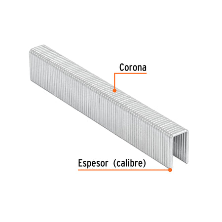 Caja con 1000 grapas corona 7/16' cal. 16, 19mm p/ENNE-160 7/16', 16, 19mm