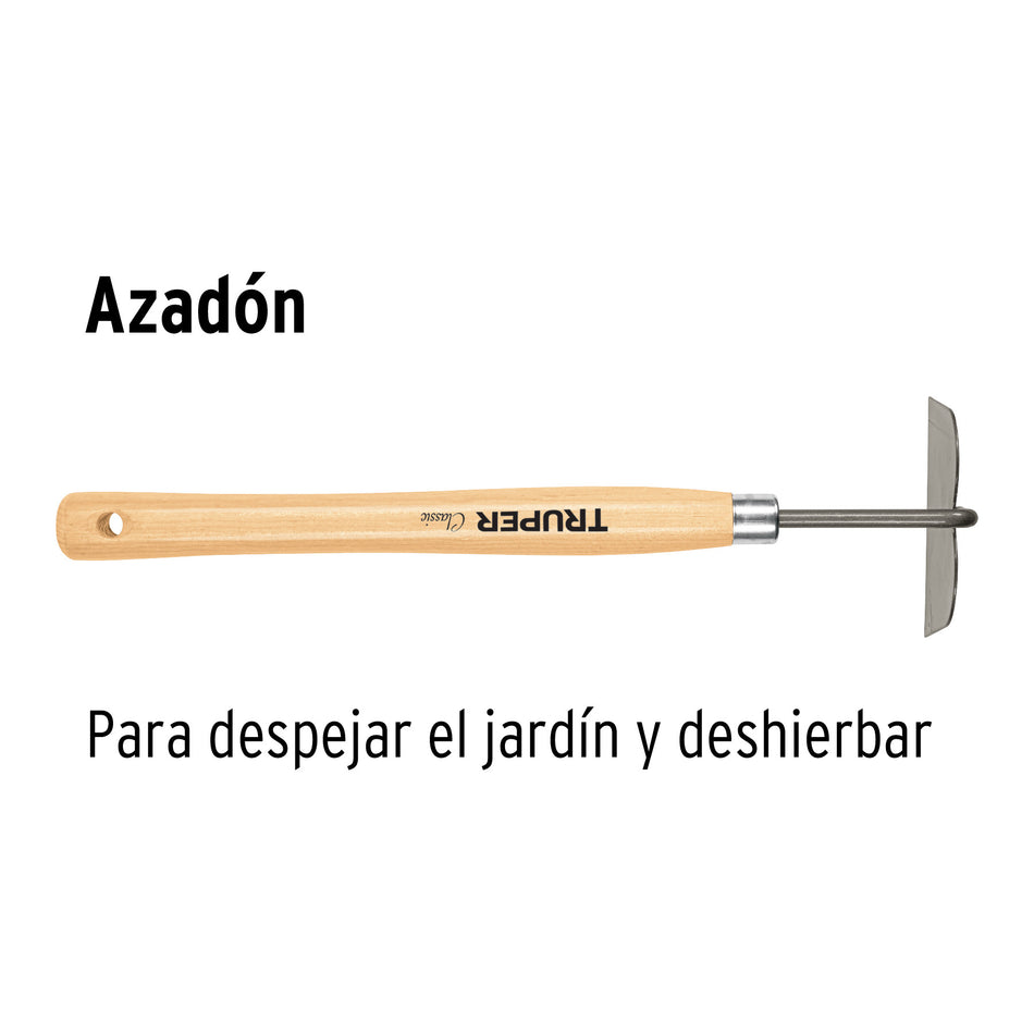 Azadón para jardín, mango de 12-1/4', TRUPER
