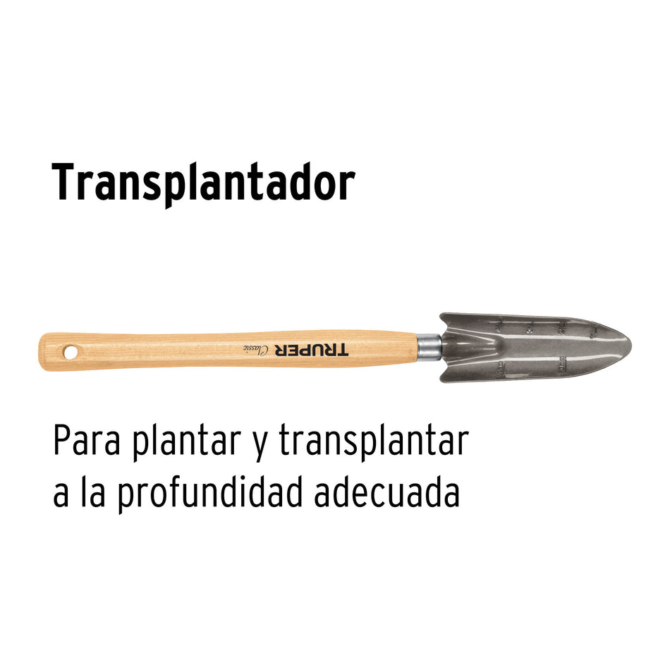 Trasplantador para jardín, mango de 12-1/4', TRUPER