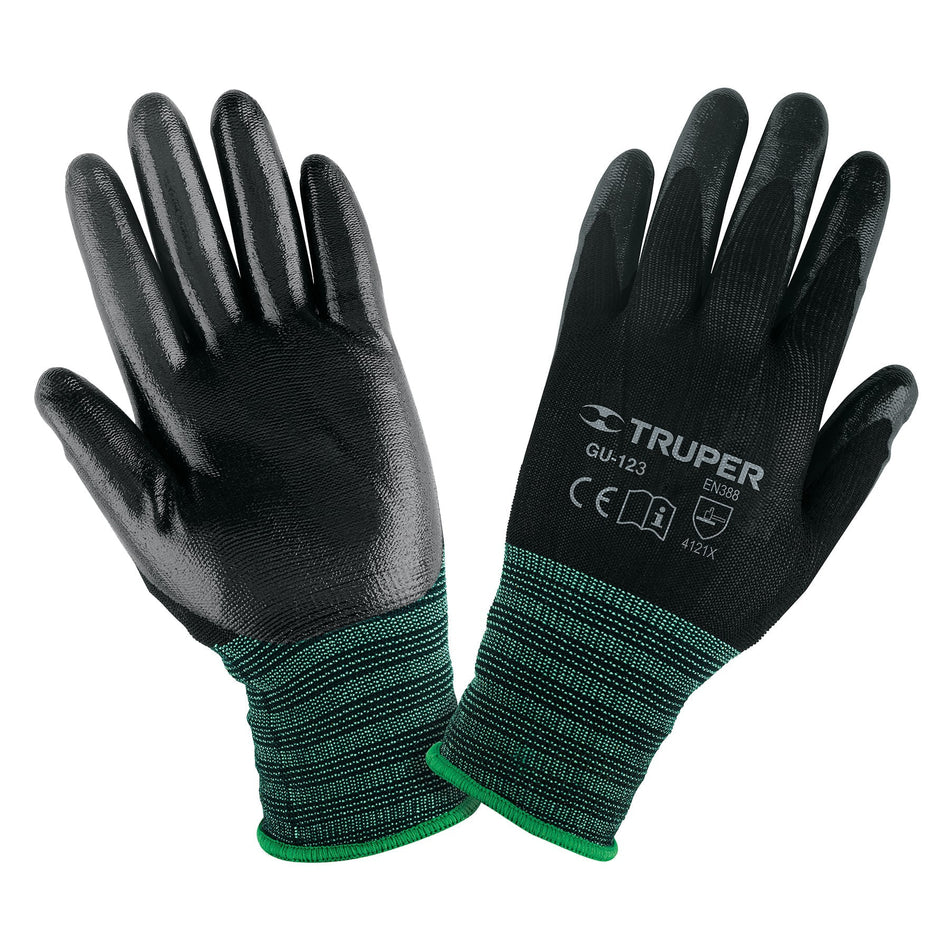 Guantes de nylon recubiertos de nitrilo TRUPER G