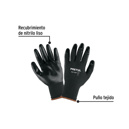 Guantes de nylon recubiertos de nitrilo XG Pretul
